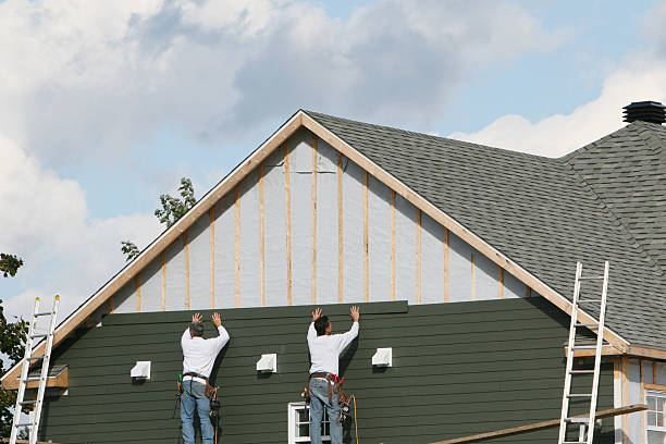 Professional Siding Installation technician working in Marietta, GA